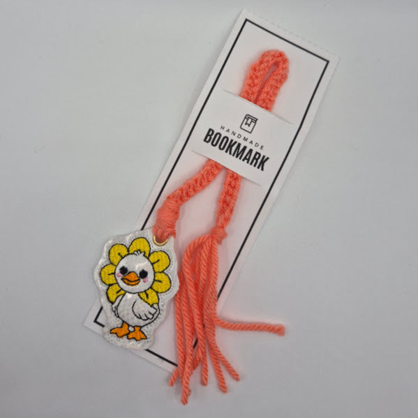 Daisy Goose Orange Bookmark