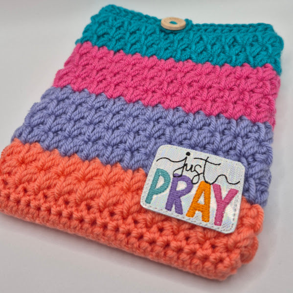 Just Pray Multicolor Kindle Sleeve