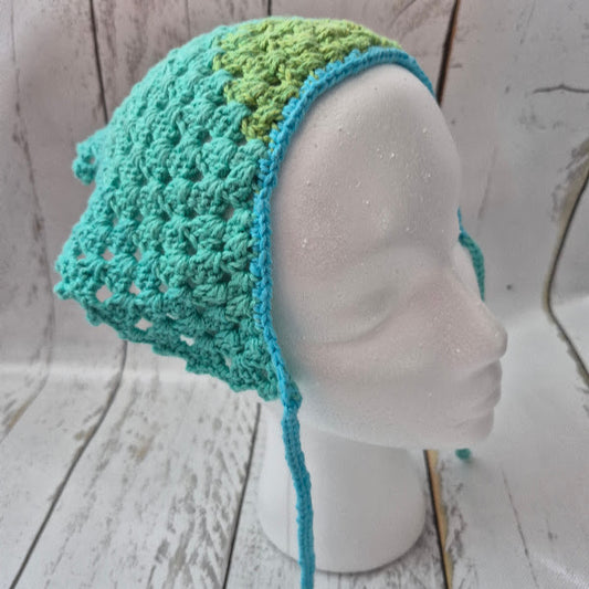 Teal & Green Bandana