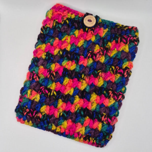 Black Neon Rainbow Kindle Sleeve