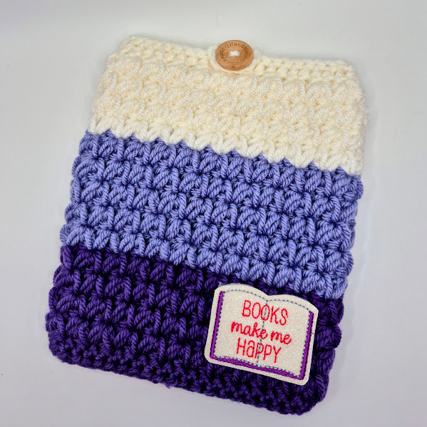 Books Make Me Happy Purple Ombre Kindle Sleeve