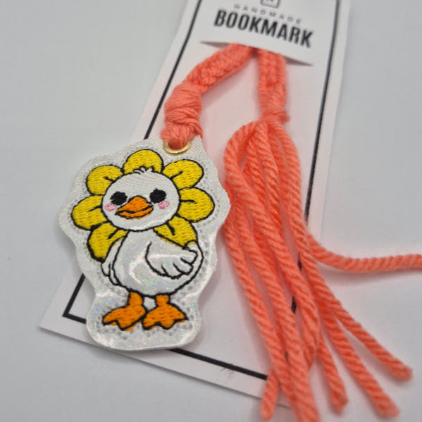 Daisy Goose Orange Bookmark