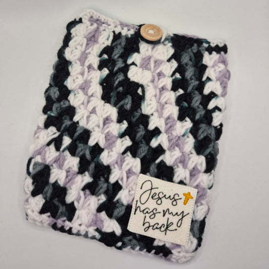 Jesus Has My Back Black & White Kindle Sleeve