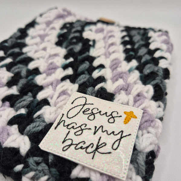 Jesus Has My Back Black & White Kindle Sleeve