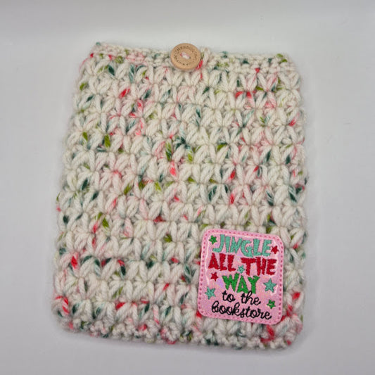 Jingle All The Way White Speckle Kindle Sleeve