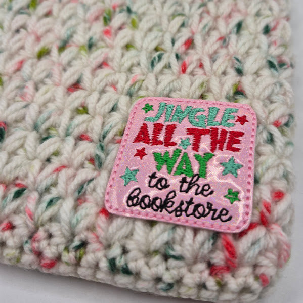 Jingle All The Way White Speckle Kindle Sleeve