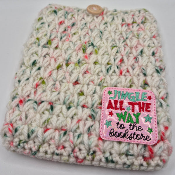 Jingle All The Way White Speckle Kindle Sleeve