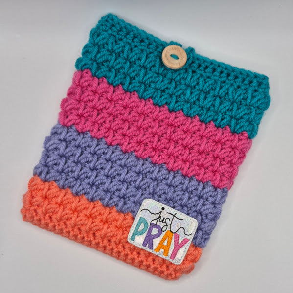 Just Pray Multicolor Kindle Sleeve