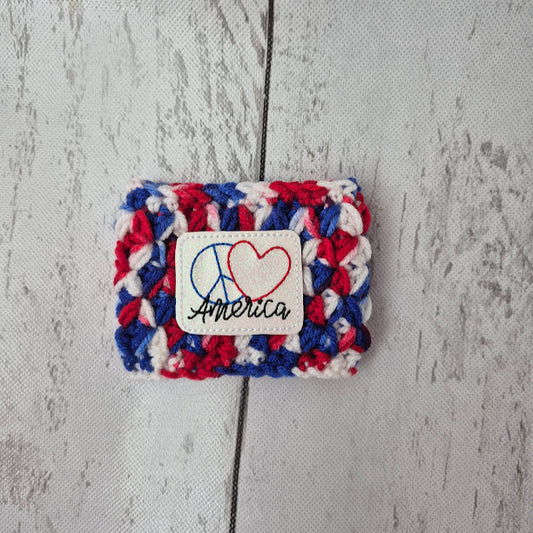 Peace Love America Drink Cozy
