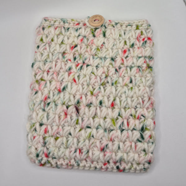 White Speckle Christmas Kindle Sleeve