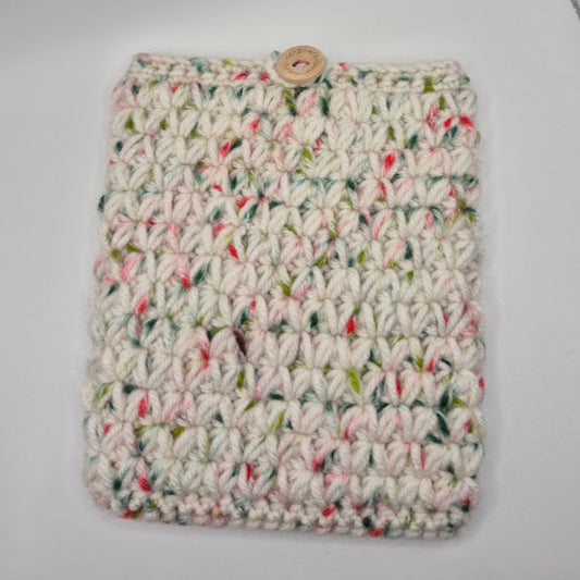 White Speckle Christmas Kindle Sleeve